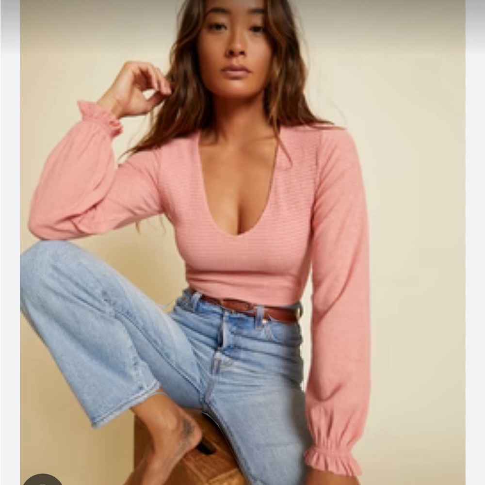 Nation Ltd Long Sleeve Bunny Top XS
